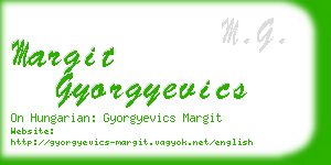 margit gyorgyevics business card
